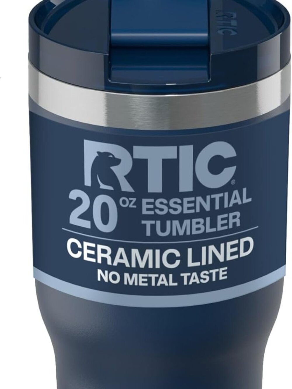 RTIC 20 oz Ceramic Lined Navy Tumbler
